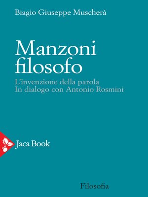 cover image of Manzoni filosofo